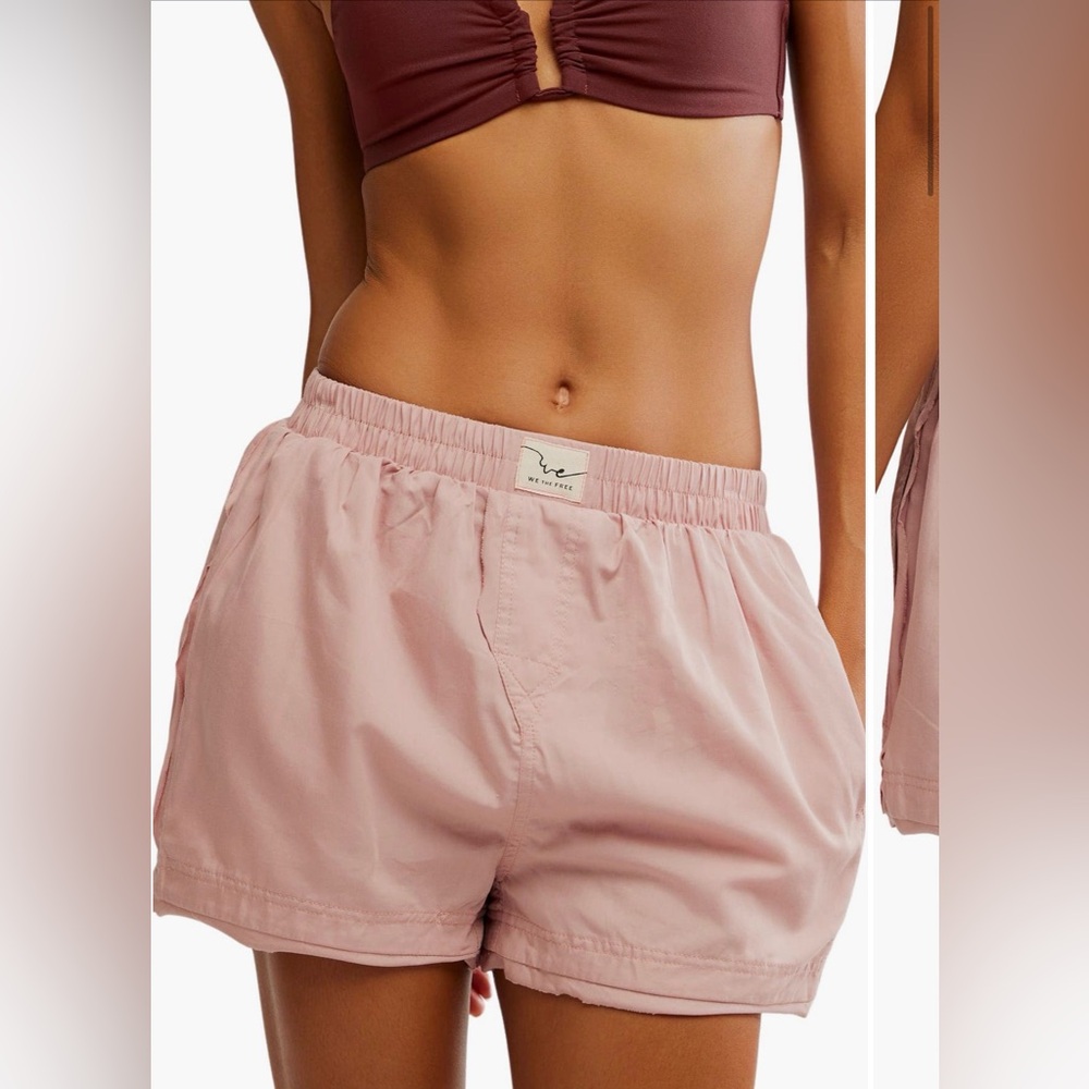 Free People We the Free Rose Pink Boxer Shorts with the pockets NWT
